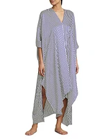 Victoria Striped Silk-Blend Caftan