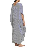 Victoria Striped Silk-Blend Caftan