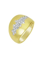 14K Yellow Gold & .03 TCW Diamond Cocktail Ring