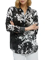 Carrie Cotton Floral Buttoned Shirt