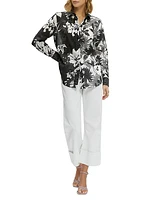 Carrie Cotton Floral Buttoned Shirt