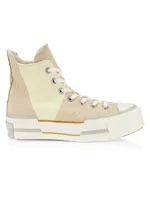 Chuck 70 Plus Canvas Platform High-Top Sneakers