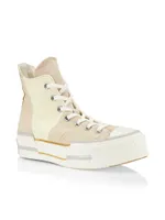 Chuck 70 Plus Canvas Platform High-Top Sneakers