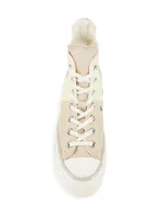 Chuck 70 Plus Canvas Platform High-Top Sneakers