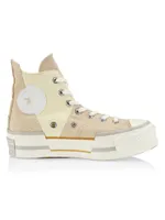 Chuck 70 Plus Canvas Platform High-Top Sneakers