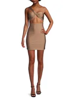 Narcissus Twisted Cut-Out Minidress