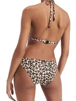 Turtles Leopard String Bikini Top