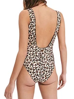 Turtles Leopard Lattice One-Piece