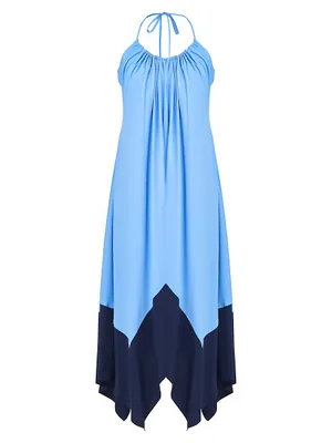 Karley Handkerchief Halter Dress