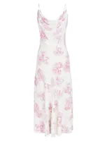 Sonny Floral Crepe Midi-Dress