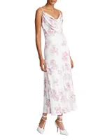 Sonny Floral Crepe Midi-Dress