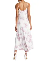 Sonny Floral Crepe Midi-Dress