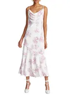 Sonny Floral Crepe Midi-Dress