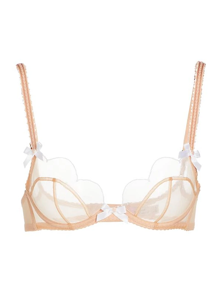 Lorna Unlined Sheer Scallop Bra