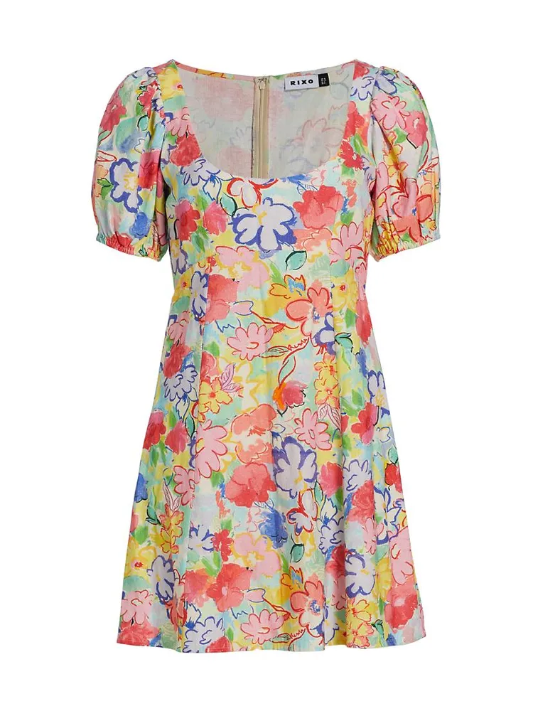 Anandi Floral Flared Minidress