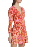 Jules Abstract Print Minidress