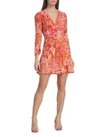 Jules Abstract Print Minidress