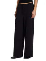 Bariem Wide-Leg Jersey Pants