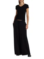 Bariem Wide-Leg Jersey Pants