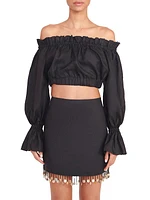 Tristan Off-the-Shoulder Crop Top