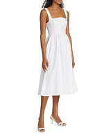 Tagliatelle Linen Midi-Dress