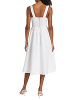 Tagliatelle Linen Midi-Dress