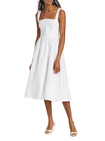 Tagliatelle Linen Midi-Dress