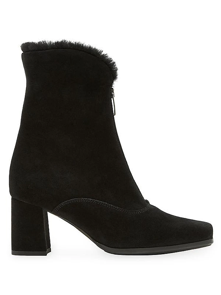 Finn 63MM Suede & Shearling Booties