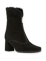 Finn 63MM Suede & Shearling Booties