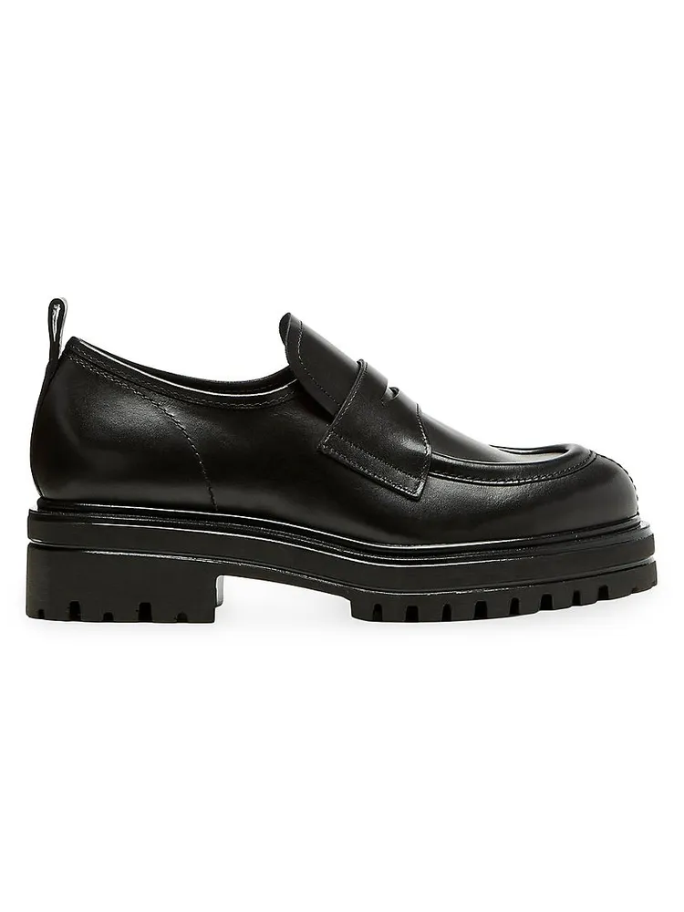 Refresh 44MM Leather Platform Penny Loafers