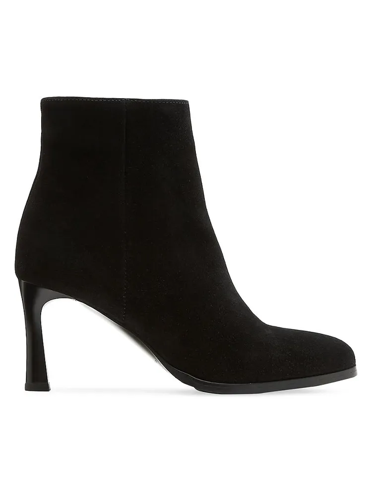 Ellenor 76MM Suede Sculptural Booties