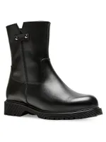 Hunter 38MM Leather Side-Zip Boots