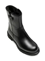 Hunter 38MM Leather Side-Zip Boots