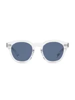 Rorke 47MM Round Mirrored Sunglasses