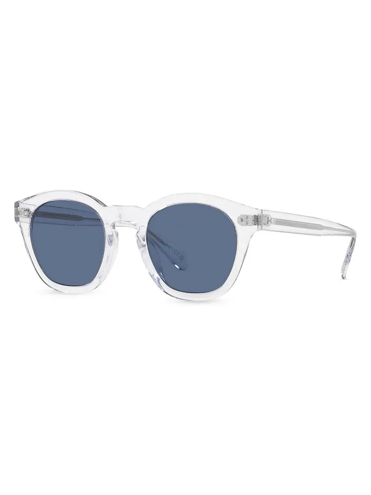 Rorke 47MM Round Mirrored Sunglasses