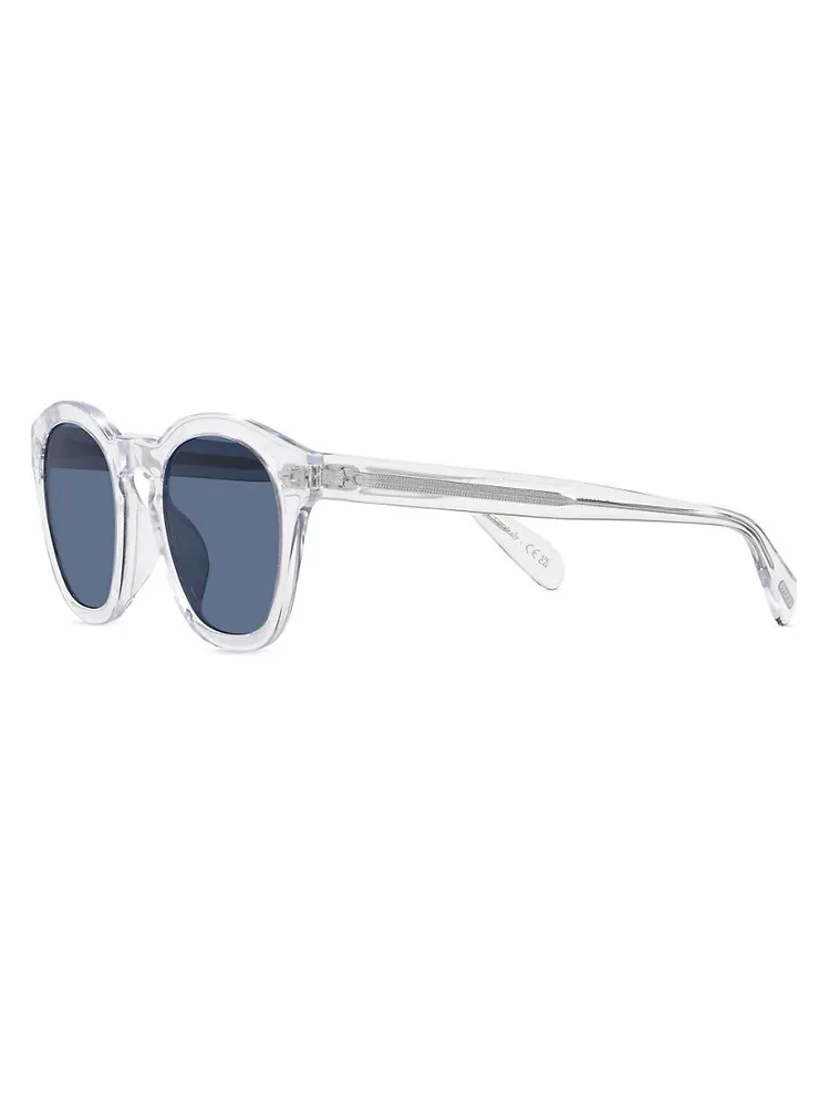 Rorke 47MM Round Mirrored Sunglasses