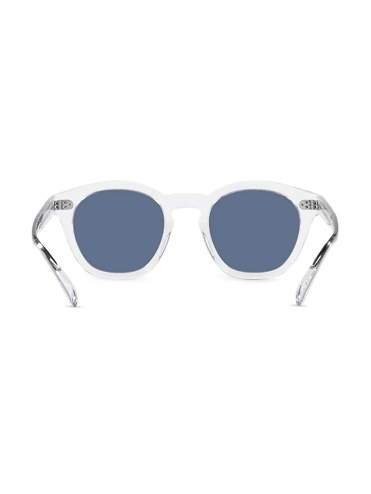 Rorke 47MM Round Mirrored Sunglasses