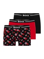 Looney Tunes x BOSS three-pack of logo trunks