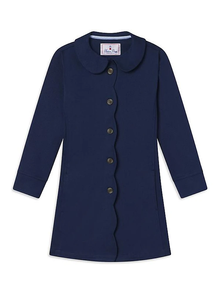 Little Girl's & Girl's Georgina Scallop Coat