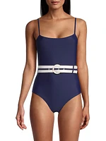 The Nina Belted One-Piece Swimsuit