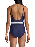 The Nina Belted One-Piece Swimsuit