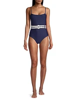 The Nina Belted One-Piece Swimsuit