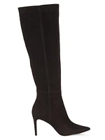 COLLECTION 87MM Suede Stiletto Knee-High Boots