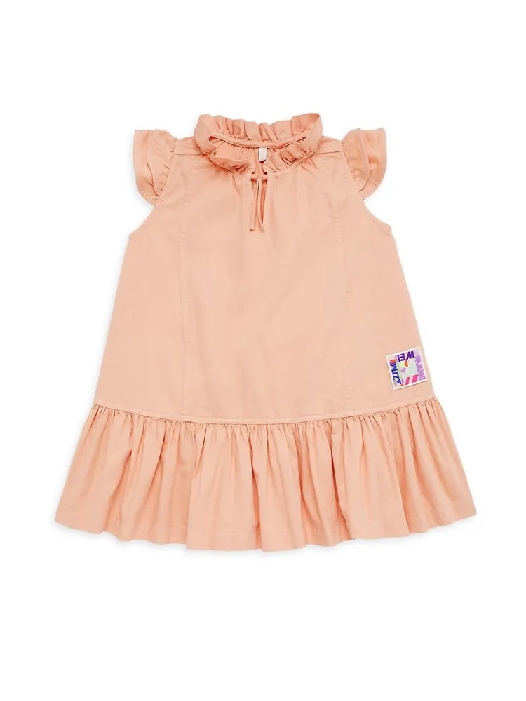 Little Girl's & Ginger Frill Denim Dress