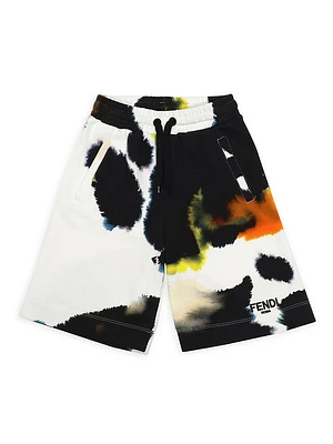 Boy's Tie-Dye Print Shorts