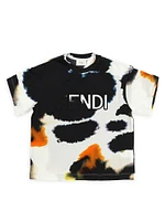 Boy's Logo Tie-Dye Print T-Shirt