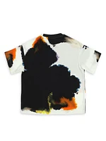 Boy's Logo Tie-Dye Print T-Shirt