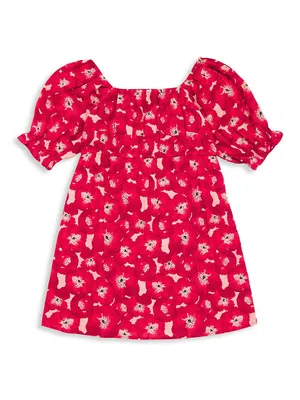 Little Girl's & Dubai Floral Print Dress