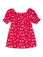 Little Girl's & Dubai Floral Print Dress