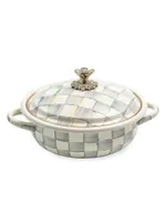 Sterling Check Enamel Medium Casserole Dish